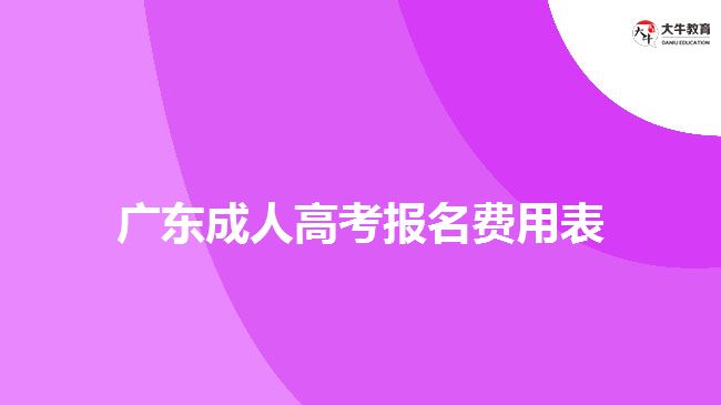 成人高考报名费用