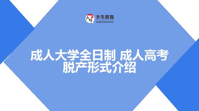 成人大学全日制