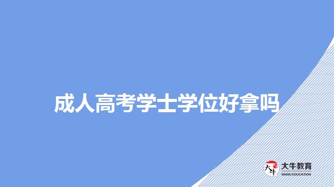 成人高考学士学位